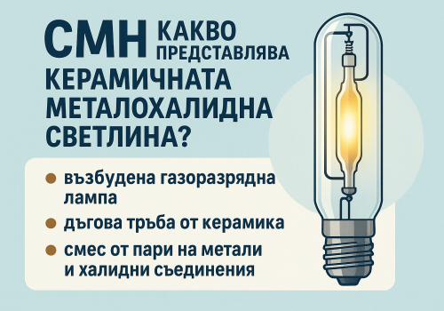 CMH КАКВО ПРЕДСТАВЛЯВА КЕРАМИЧНАТА МЕТАЛОХАЛИДНА СВЕТЛИНА?