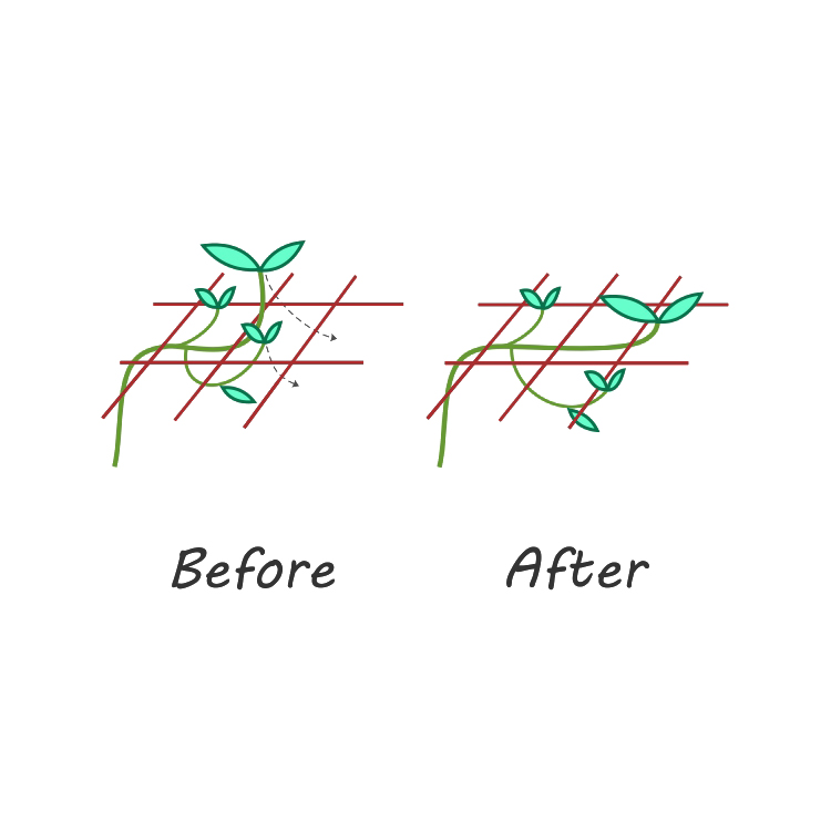 Опорна растителна мрежа Gronest 120x120cm (Ø15-18mm)