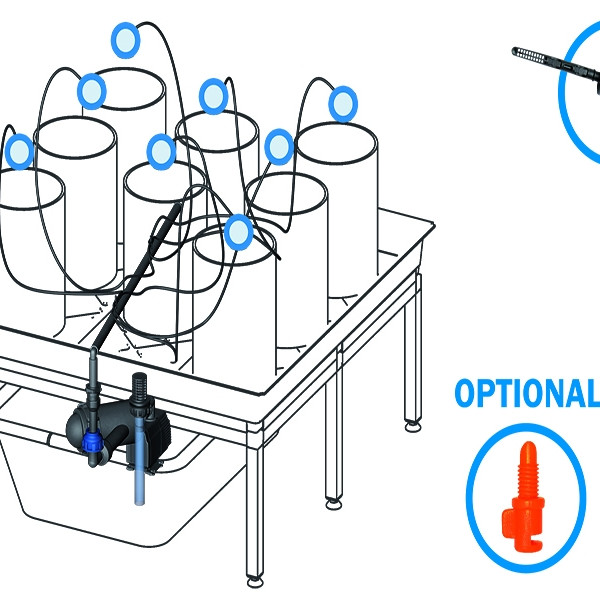 growTOOL Комплект за автоматично напояване 0.8 - за 4 или 8 саксии