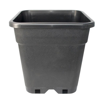 Черна Квадратна Саксия  11L