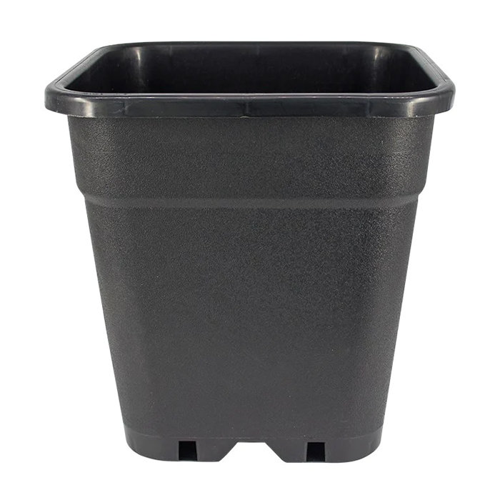 Черна Квадратна Саксия 18L