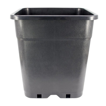 Black Square Pot 25L