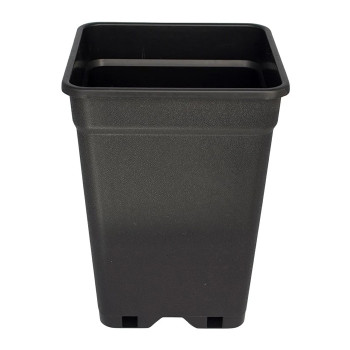 Черна Квадратна Саксия 3.6L