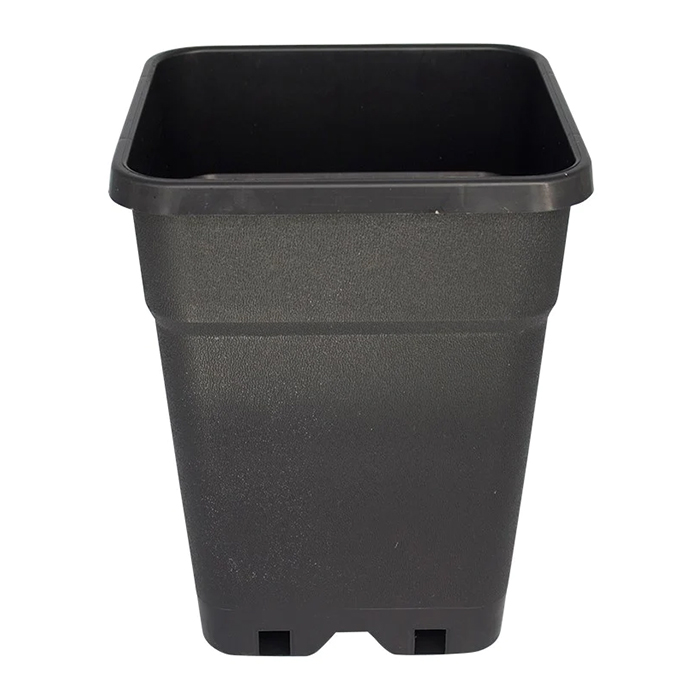 Черна Квадратна Саксия 5L