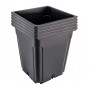 Черна Квадратна Саксия 7L Еко (30 броя)