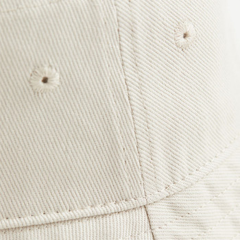 Шапка от памук с лого - Бежова