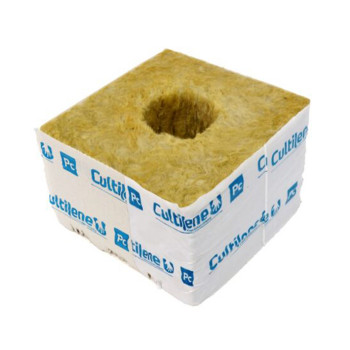 Cultilene 10x10x6,5cm, Ø40/35mm kубчета за покълване от каменна вата (276 бр./Кутия)
