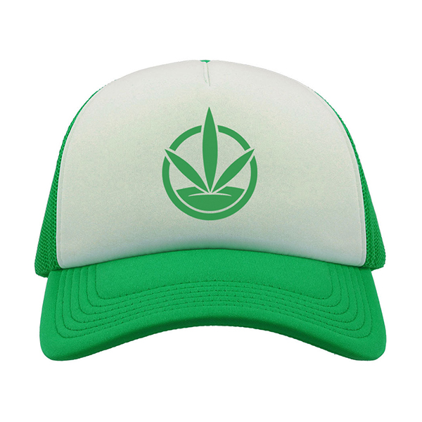 Шапка с извита козирка и лого RAPPER - Зелена