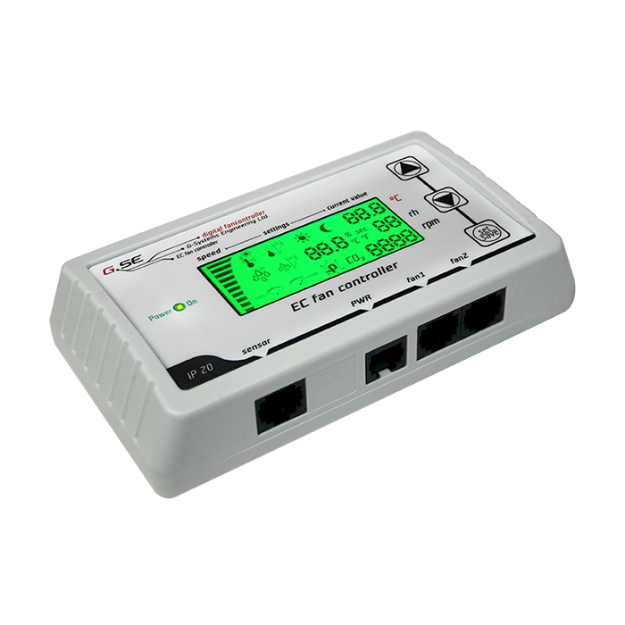 EC вентилаторен контролер LCD (за 2 вентилатора)