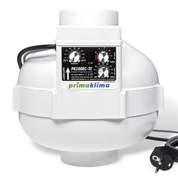 EC Вентилатор PK100EC-TC с контролер на темп. Ø100mm 580m3/h