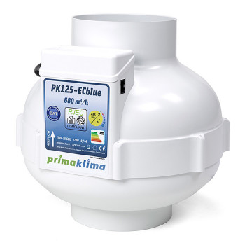 EC Вентилатор PK125-ECblue Ø125mm 680m3/h