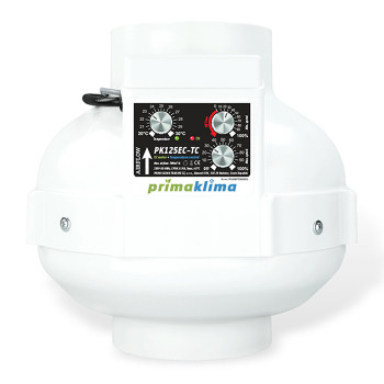 EC Вентилатор PK125EC-TC с контролер на темп. Ø125mm 680m3/h