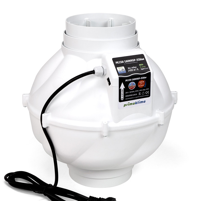 EC Вентилатор PK150/160WHSP-ECblue Ø150/160mm 1400m3/h