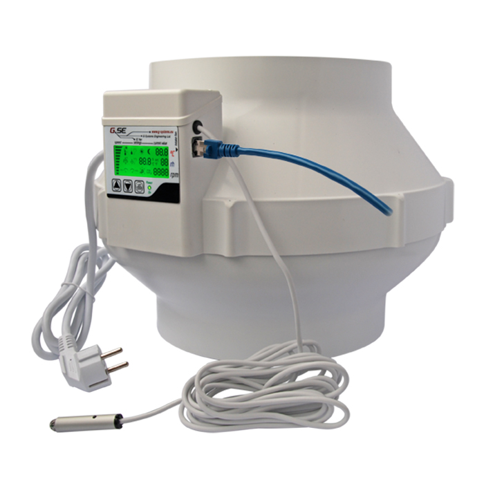 EC Вентилатор с вграден LCD контролер 250mm/1450m3/h