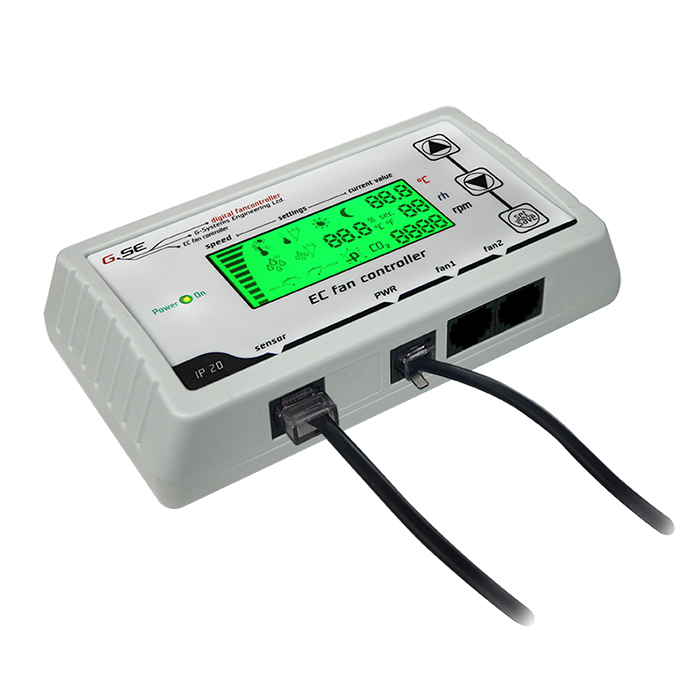 EC вентилаторен контролер LCD (за 2 вентилатора)