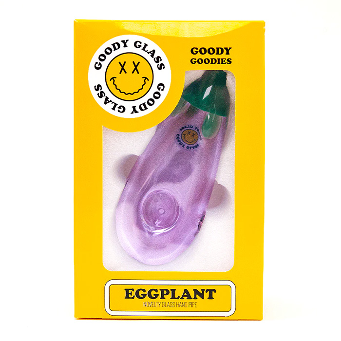 Лула Goody Glass Eggplant Hand Pipe