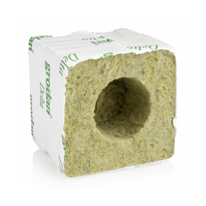 Grodan 7,5x7,5x6,5cm, Ø40/35mm кубчета за покълване от каменна вата (384 бр./Кутия)