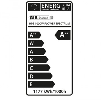 HPS Лампа за растеж и цъфтеж GIB Lighting Flower Spectrum XTreme Output 1000W 400V V2.0