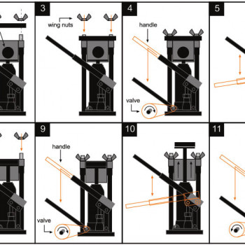 Преса Jack Puck 2 тона - квадратна
