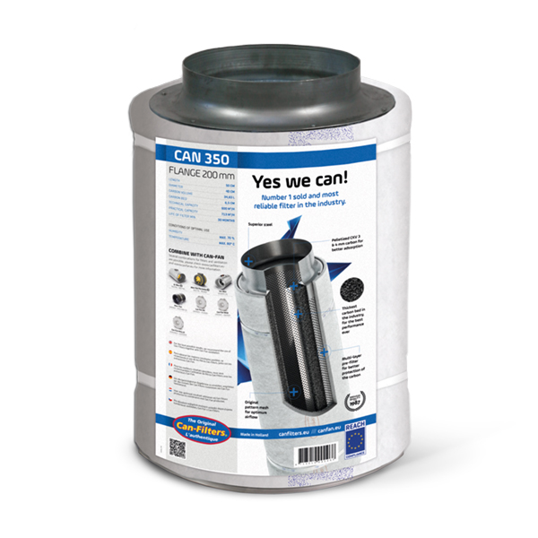Карбонов филтър CAN-Original CAN350BFT, Ø315/250/200/160mm, 713m3/h, 50cm