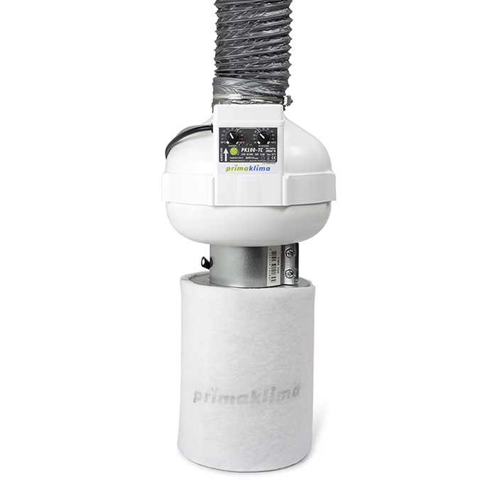 Комплект за вентилация PKVS-100-TC Set с контролер на темп. Ø100mm 280m3/h