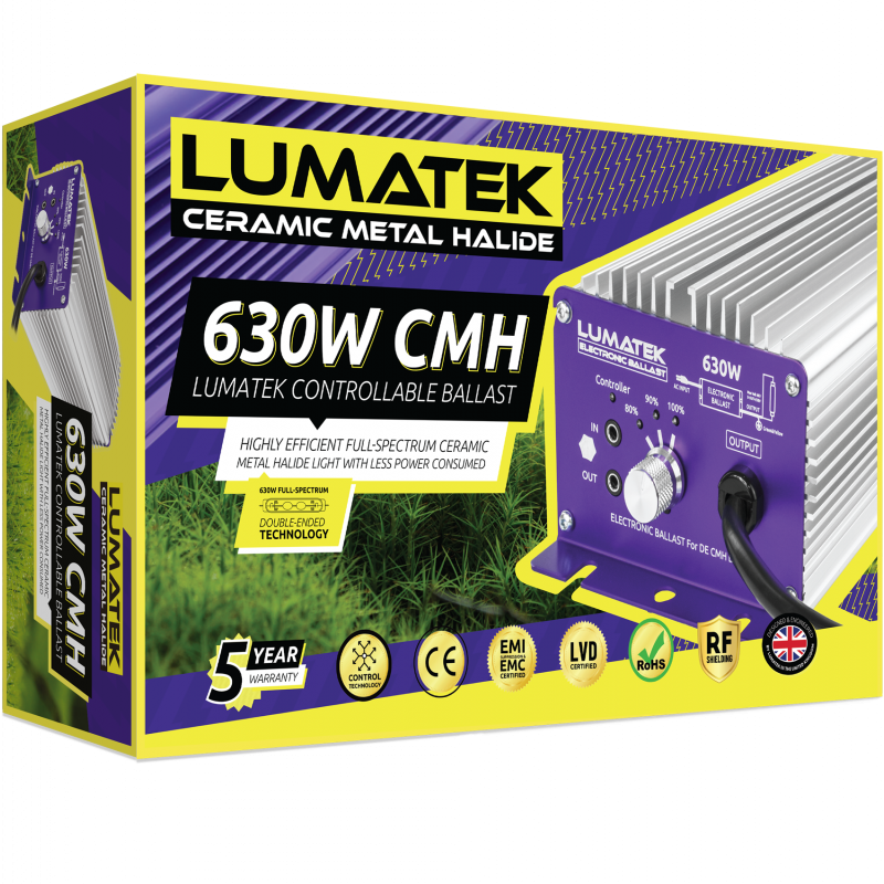 Комплект Електронен Баласт LUMATEK CMH Controllable 630W (Фасунга E40) + Крушка Lumatek 630W CMH 4200K	