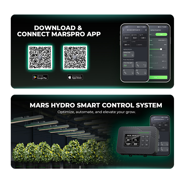 Контролен панел Mars Hydro Controller 43 със Temp., Humidity, Light 3-in-1, PAR, CO2 Сензор