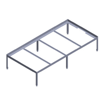 Метална стойка за тава 200x100cm