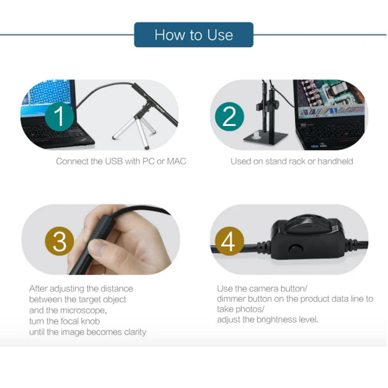 Микроскоп USB 300x Supereyes