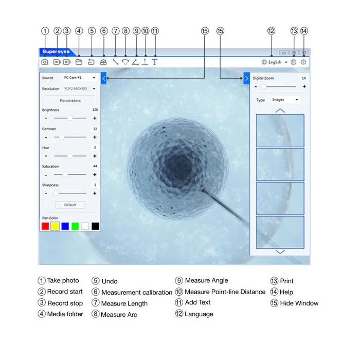 Микроскоп USB 300x Supereyes