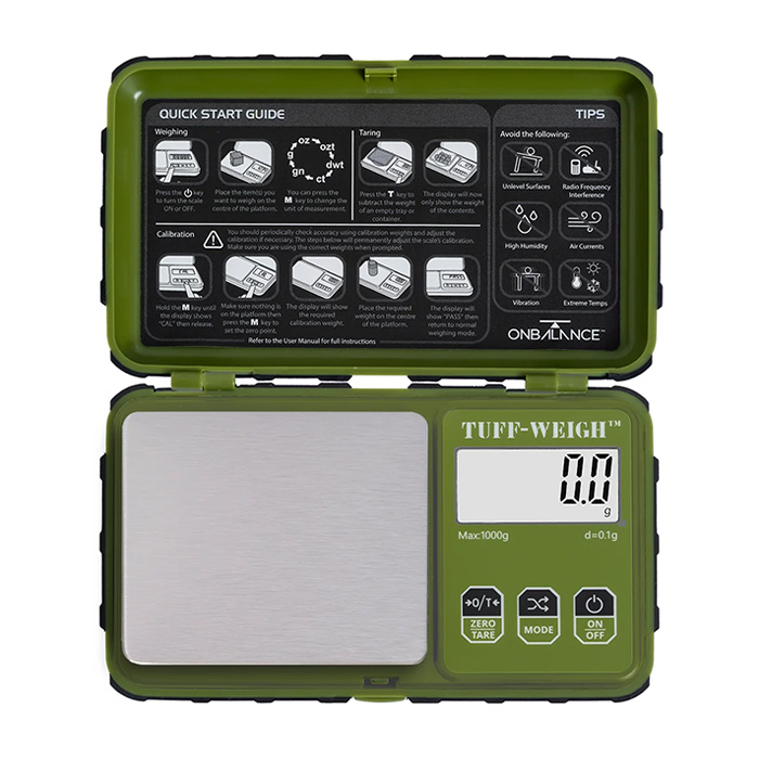 Везна TRUWEIGH TUFF-WEIGH Зелена 1000g x 0.1g 