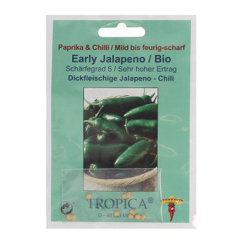 Семена Органично Чили Ранно Халапеньо (Capsicum annum)