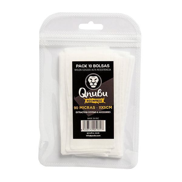 Qnubu Rosin Press Bag, 25 µm, 11x5 cm, 10 pcs.