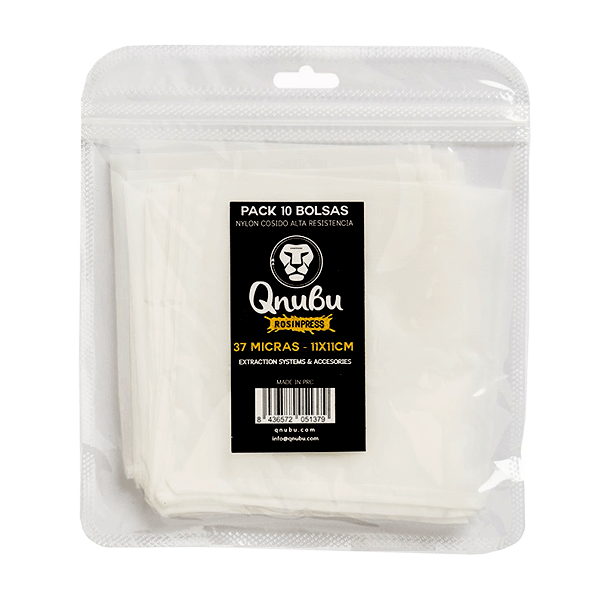Qnubu Rosin Press Bag, 37 µm, 11x11 cm, 10 pcs.