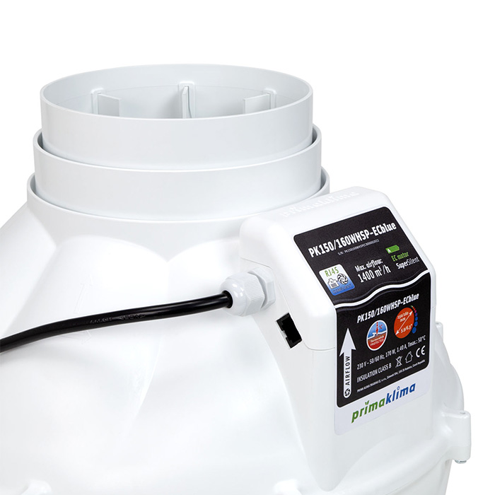 EC Вентилатор PK150/160WHSP-ECblue Ø150/160mm 1400m3/h
