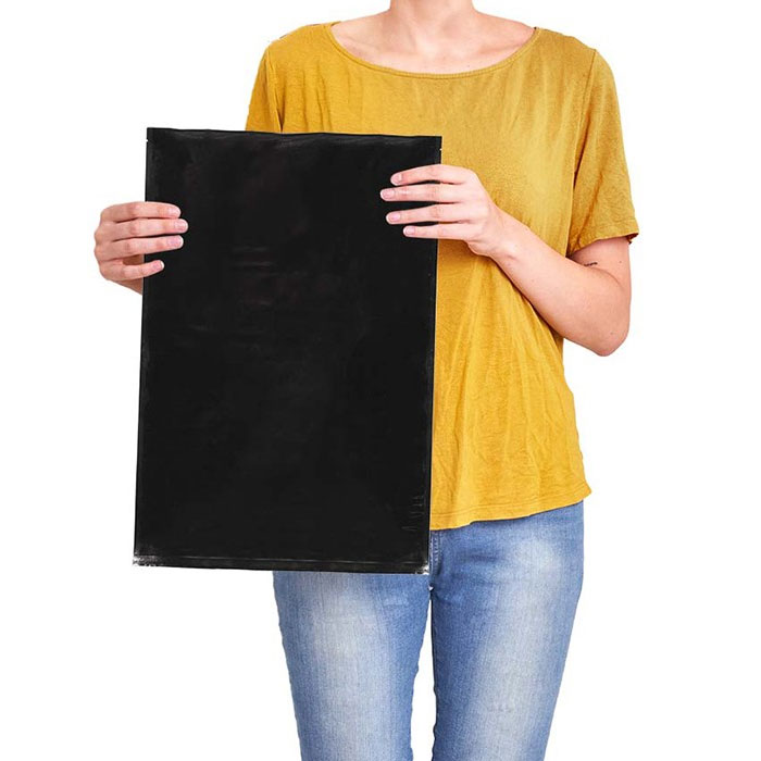 Пликове от алуминиево фолио Qnubu черни, запечатващи се, 30 х 45см (50 бр./Опаковка)