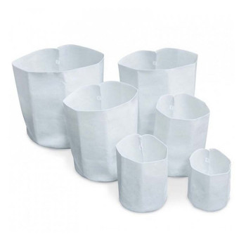 Текстилна саксия Root Tex Round White 11.35L