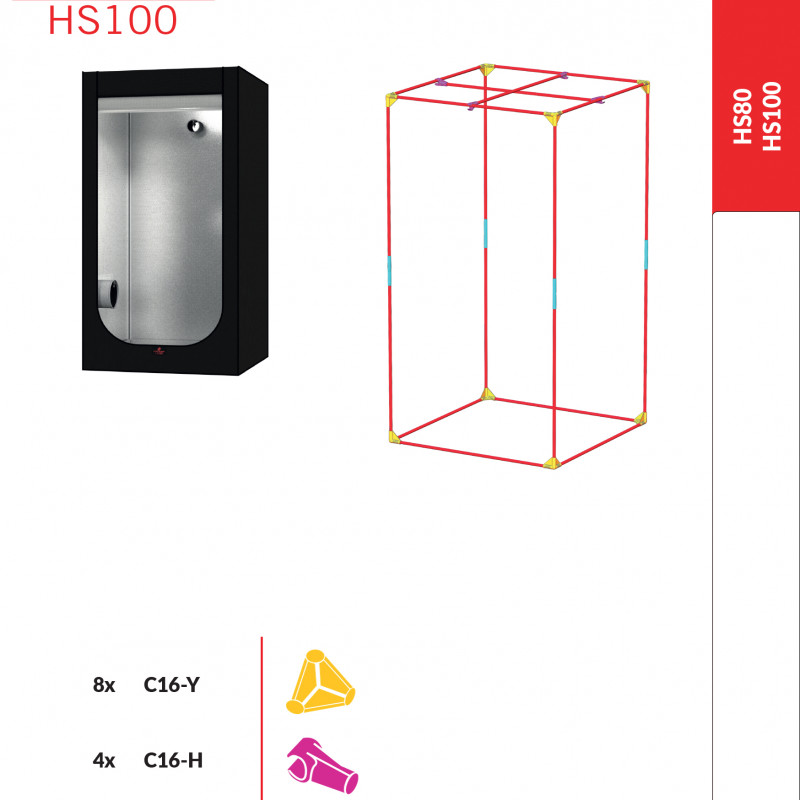 Гроубокс Secret Jardin Hydro Shoot 100x100x198cm