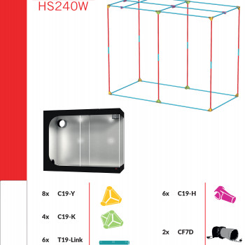 Гроубокс Secret Jardin Hydro Shoot 240W 238x120x200cm
