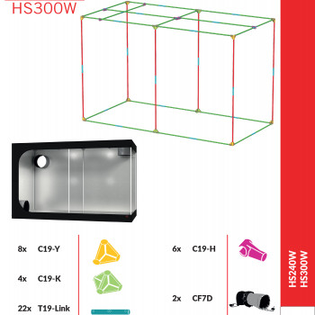 Гроубокс Secret Jardin Hydro Shoot 300W 298x150x200cm