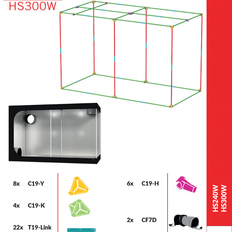 Гроубокс Secret Jardin Hydro Shoot 300W 298x150x200cm