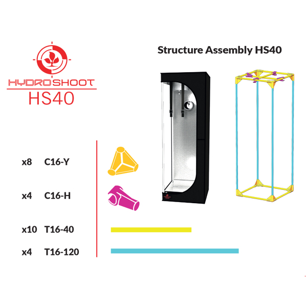 Гроубокс Secret Jardin Hydro Shoot 40x40x120cm