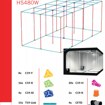 Гроубокс Secret Jardin Hydro Shoot 480W 472x238x200cm