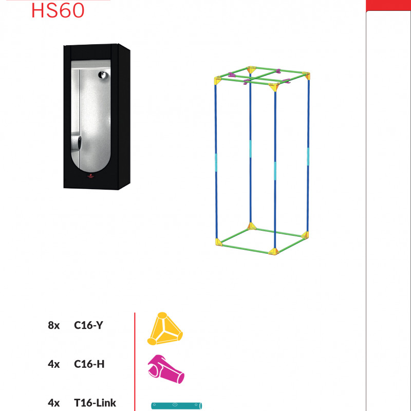Гроубокс Secret Jardin Hydro Shoot 60x60x158cm