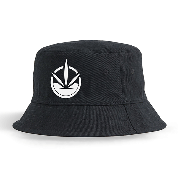 Шапка от памук с лого - Черна