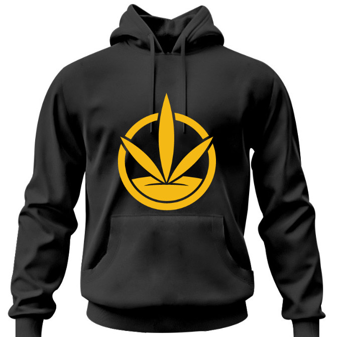 Суитшърт с качулка черен