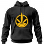 Суитшърт с качулка черен