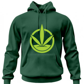 Суитшърт с качулка маслено сиво