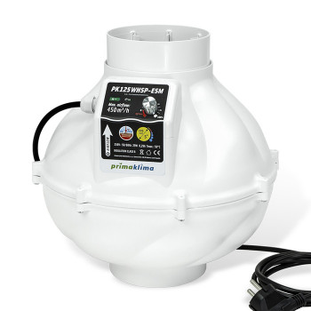 Вентилатор PK125WHSP-ESM Ø125mm 450m3/h