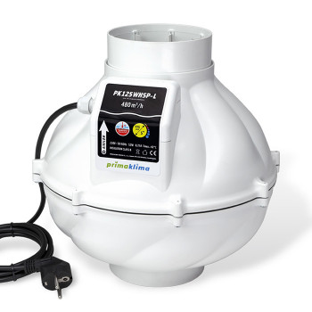 Вентилатор PK125WHSP-L Ø125mm 480m3/h